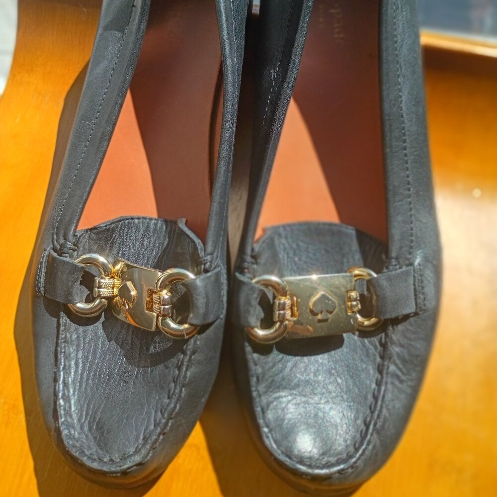 Kate Spade leather Leafers Size 9